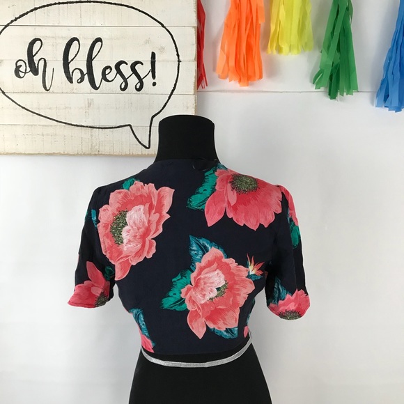 Zara floral crop top knot - Picture 5 of 5